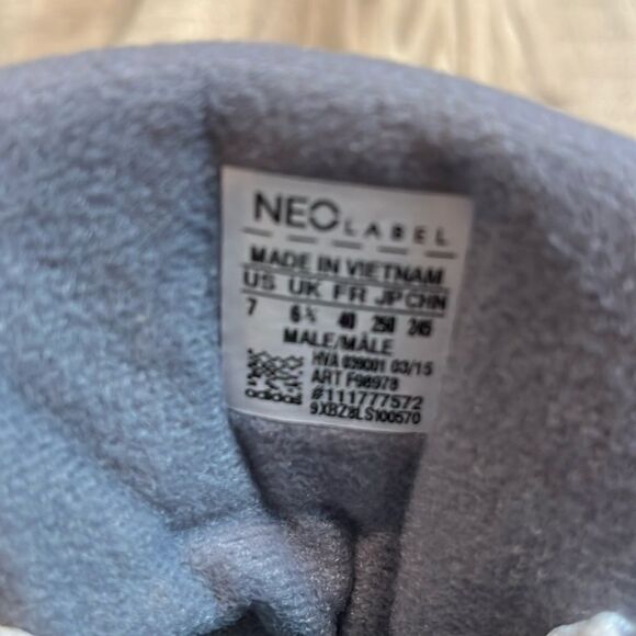 Adidas hi tops Neo Ortholite leather suede gray sz 7 (womens 8) good condition - Picture 7 of 9